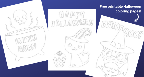 Free printable halloween coloring pages for your kiddo