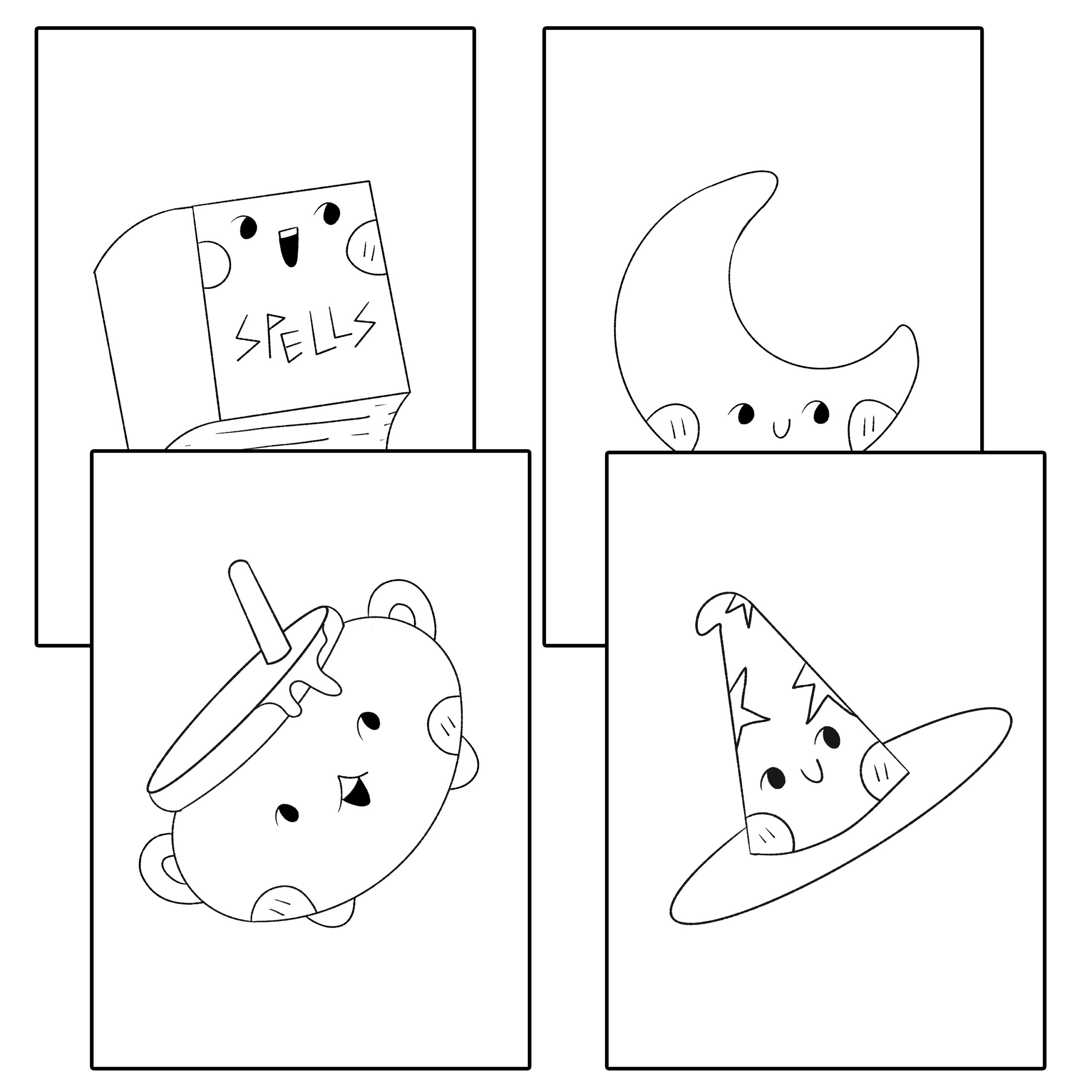 Magic coloring pages worksheet activities witches coloring sheets morning work made by teachers