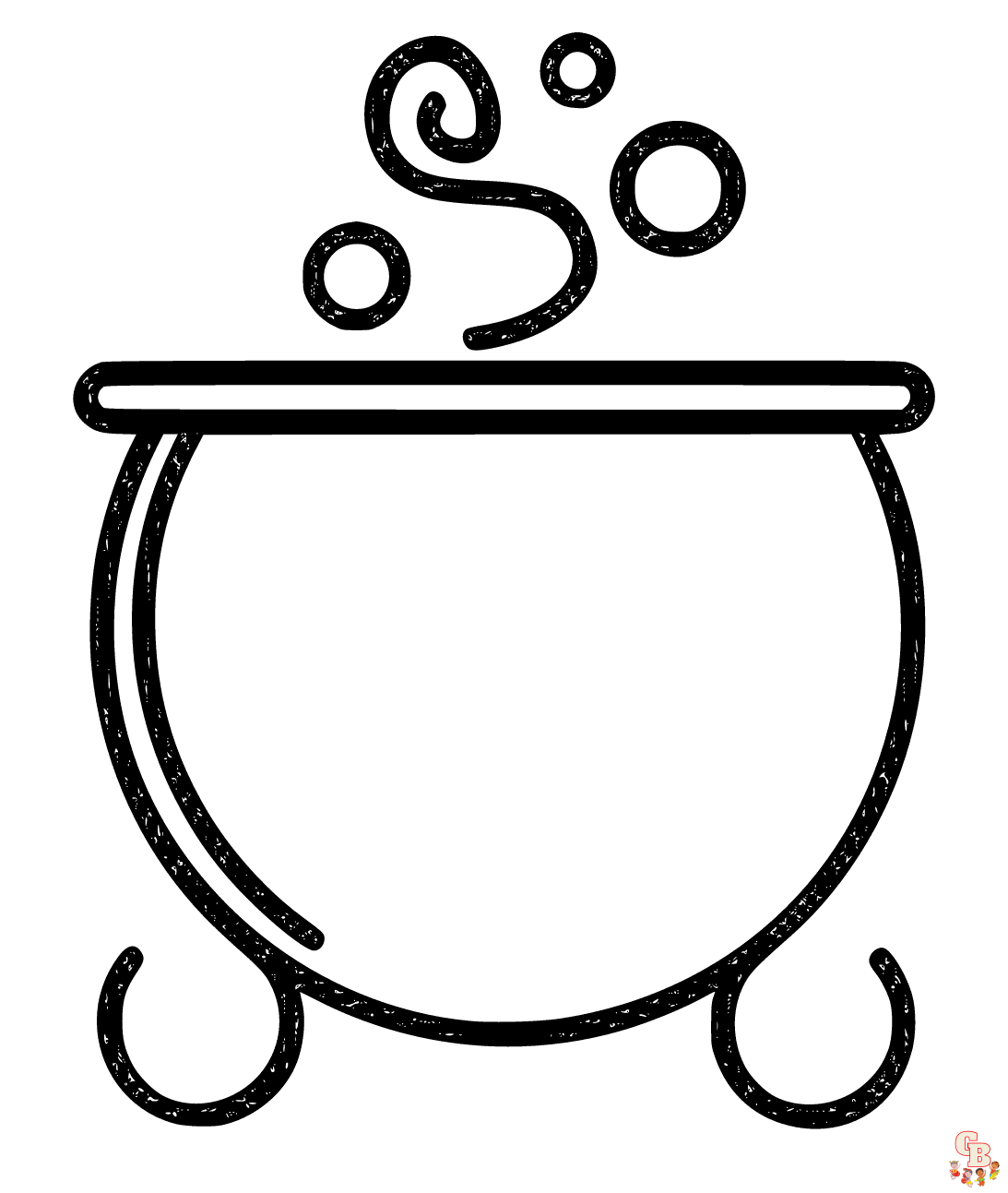 Printable cauldron coloring pages free for kids and adults