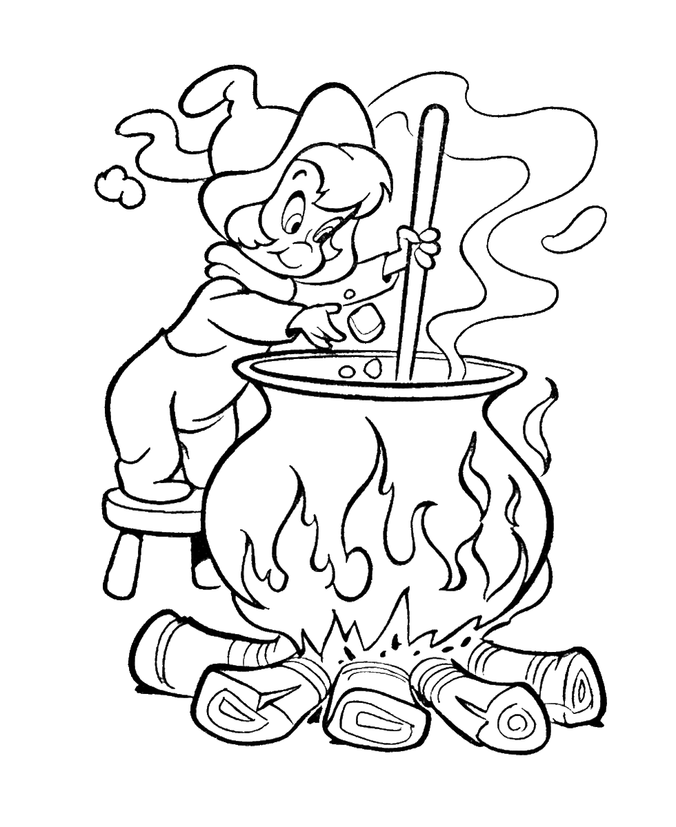 Magic coloring pages