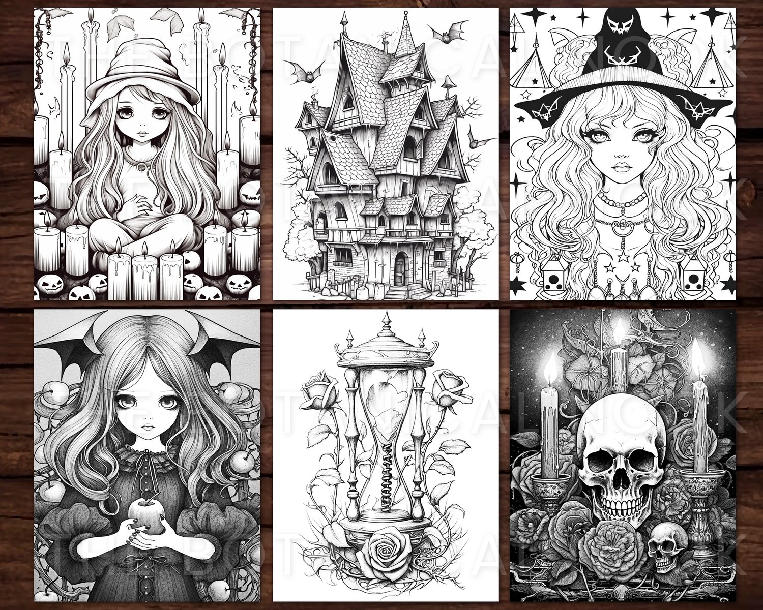 Witchy vibes coloring book adults kids