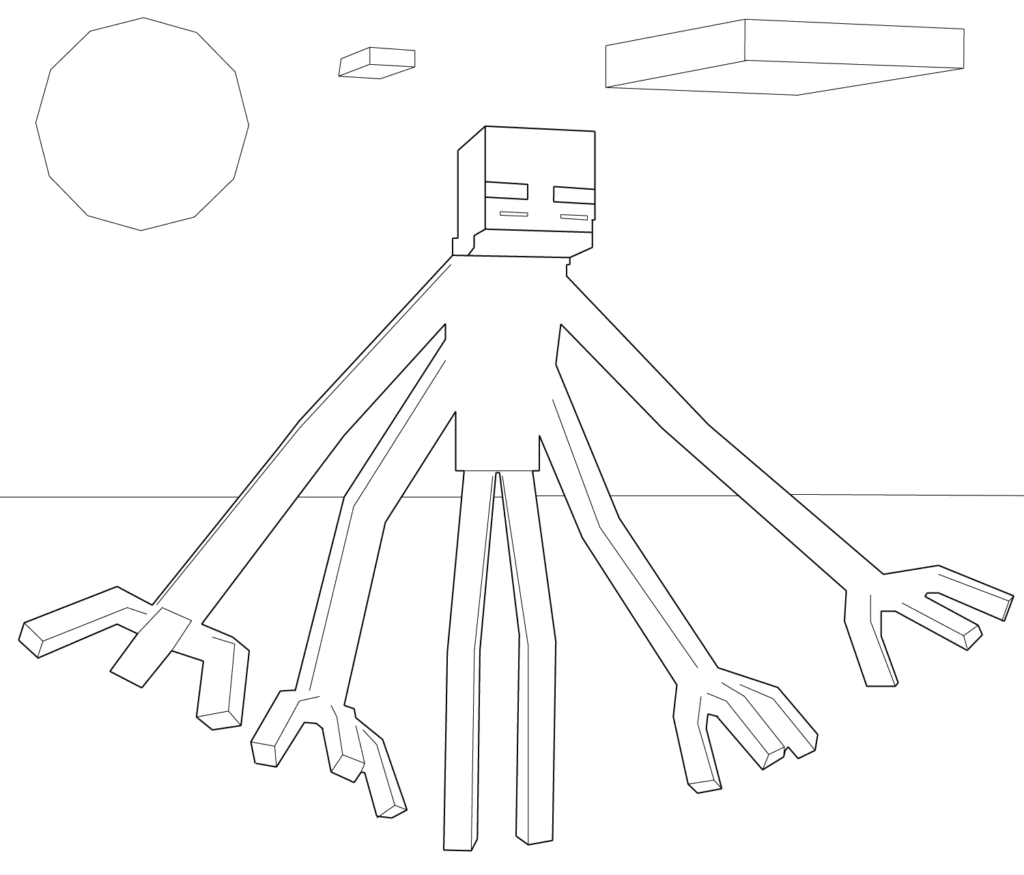 Minecraft coloring pages