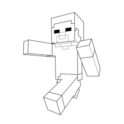 Wither storm minecraft coloring page for kids