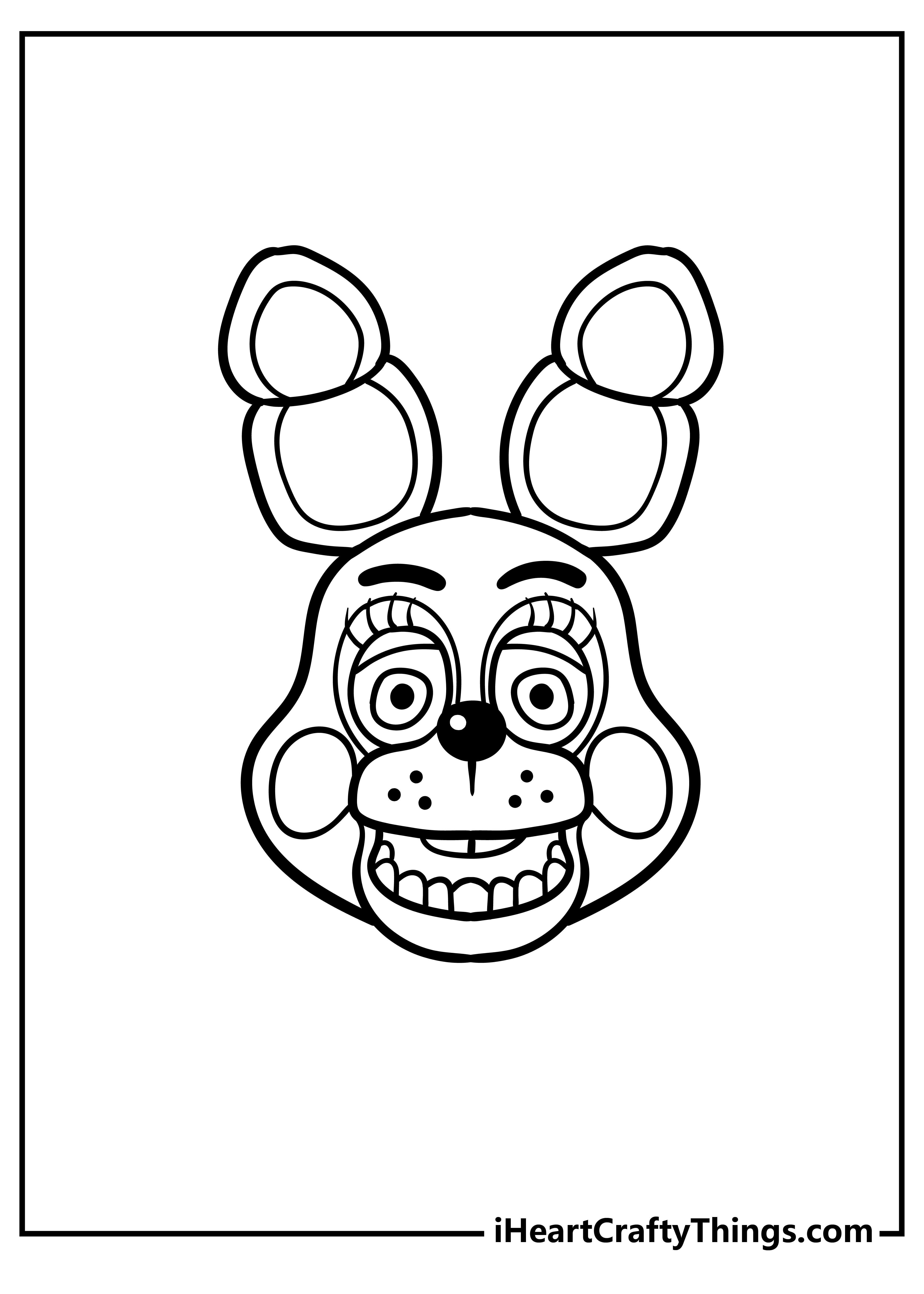 Five nights at freddys coloring pages free printables