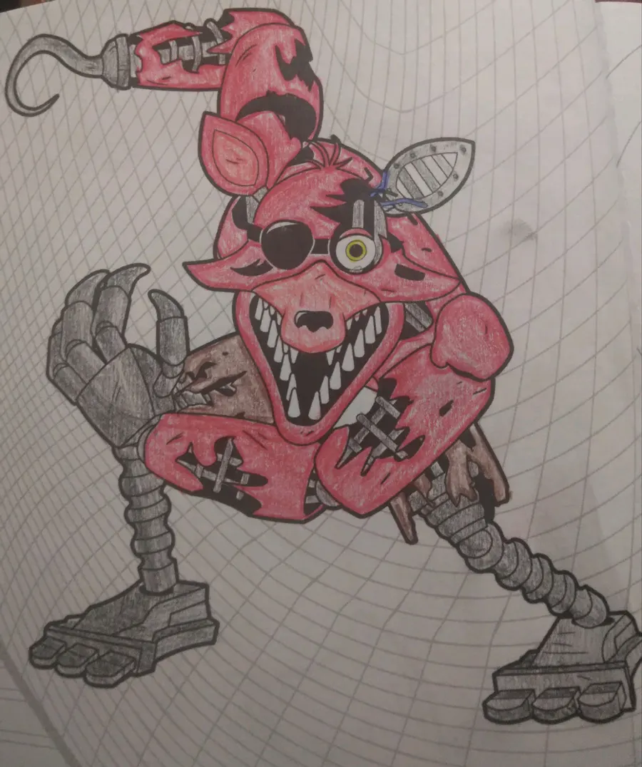 Twisted foxymissions open on game jolt withered foxy coloring page