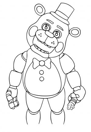 Free printable five nights at freddys coloring pages for adults and kids