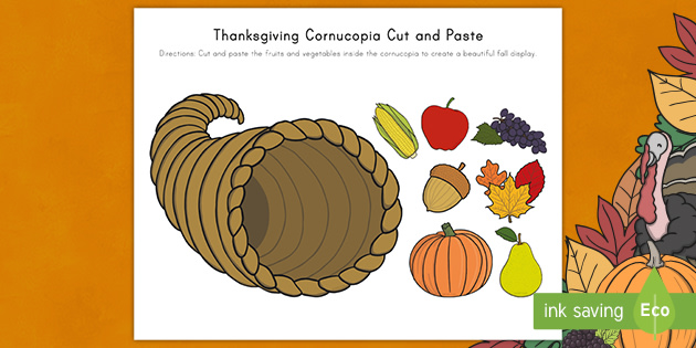 Cornucopia craft temate prek resource usa