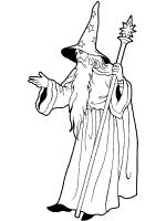 Wizards coloring pages