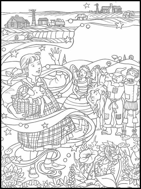 The wizard of oz coloring book