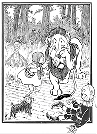 Cowardly lion coloring pages