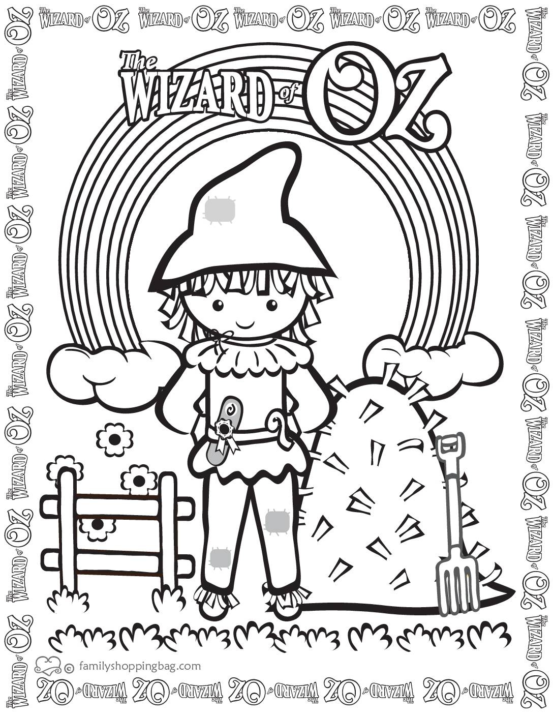 Coloring page wizard of oz