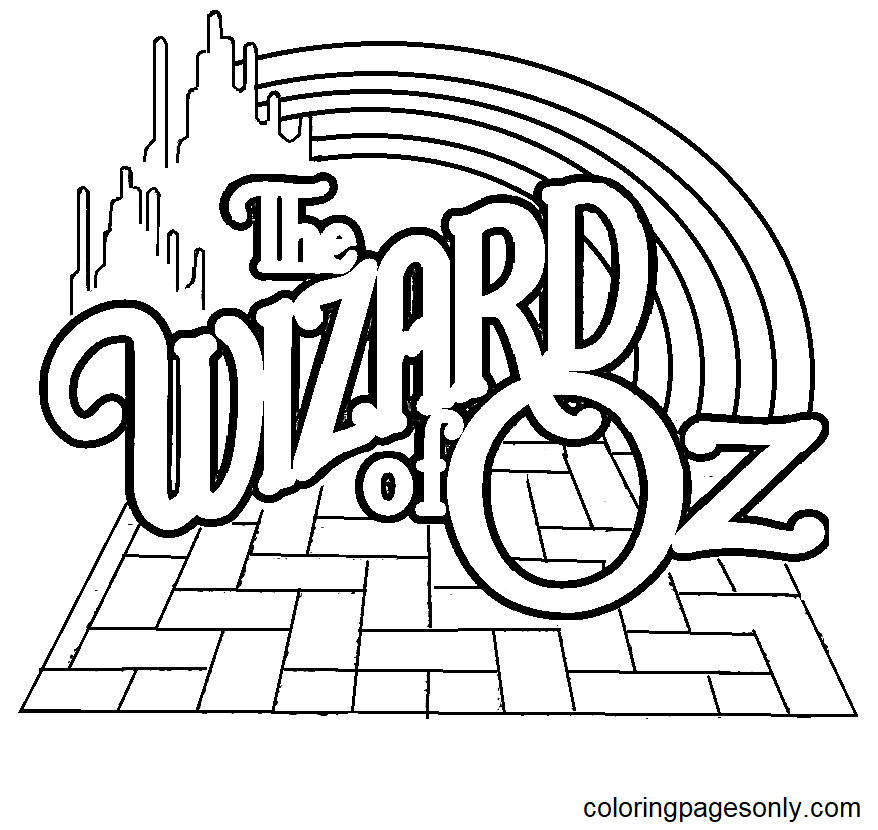 Wizard of oz coloring pages