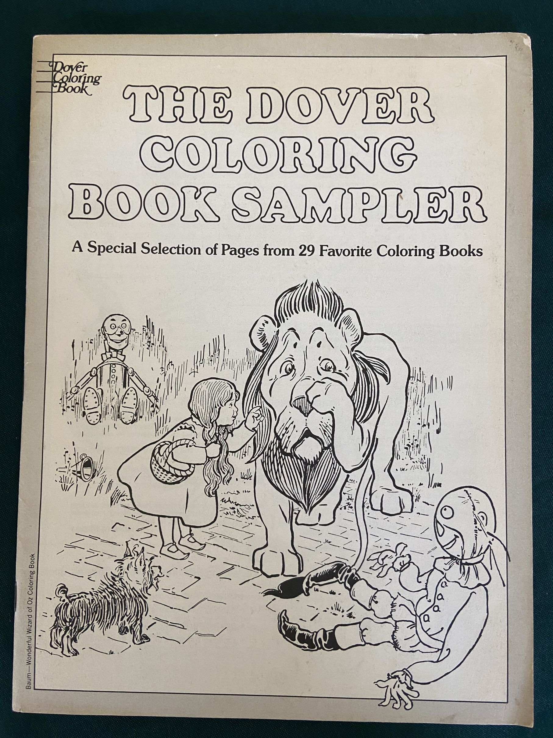 Sold dover coloring book sampler denslow cover art wizard of oz baum