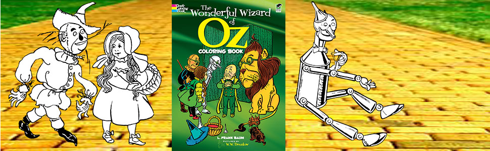 The wonderful wizard of oz coloring book dover classic stories coloring book baum l frank books