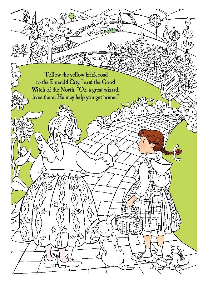 The wonderful wizard of oz colouring book