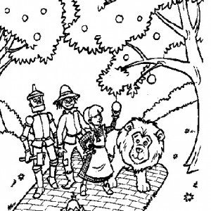 Wizard of oz coloring pages â birthday printable