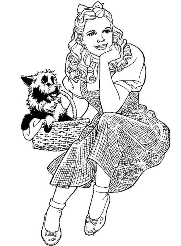 Printable wizard of oz coloring pages pdf