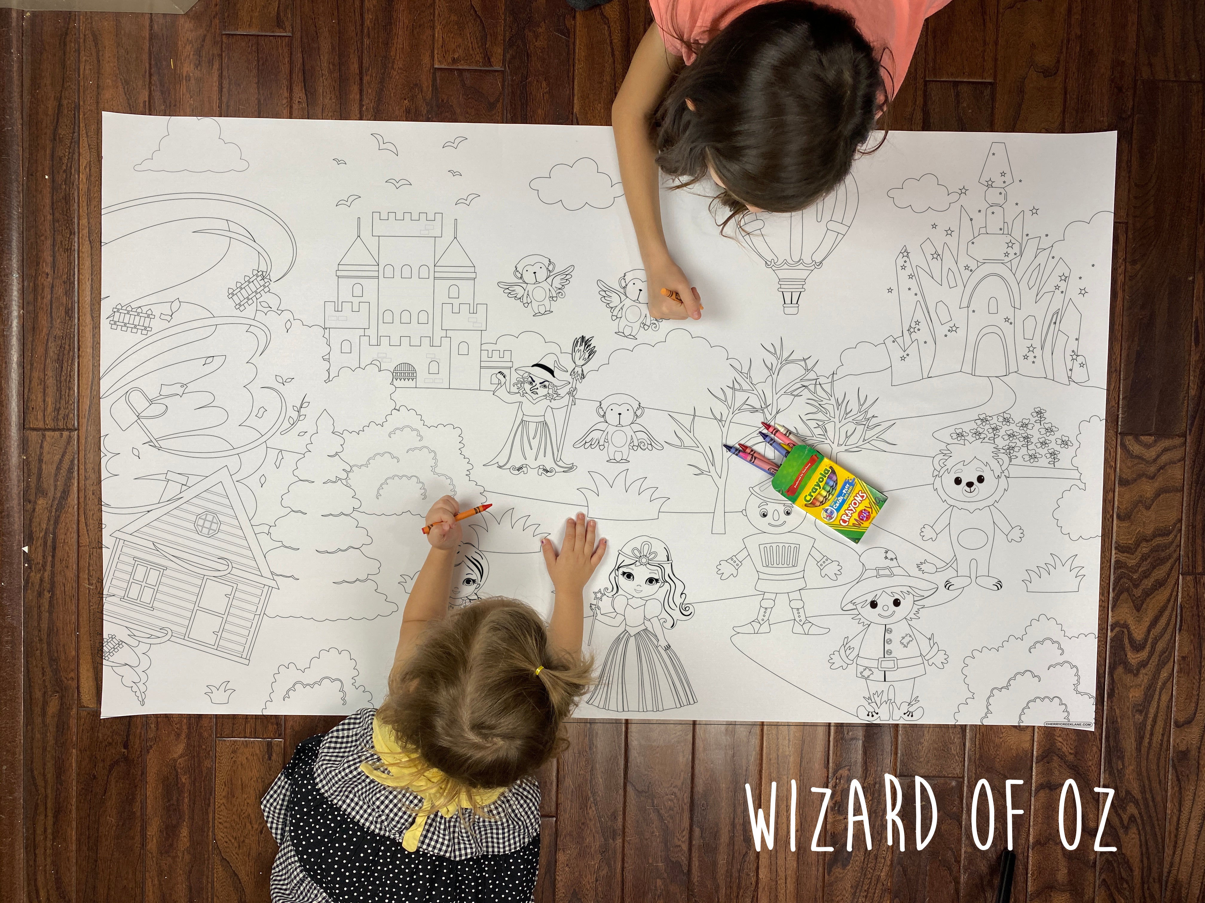 Wizard of oz coloring sheet â