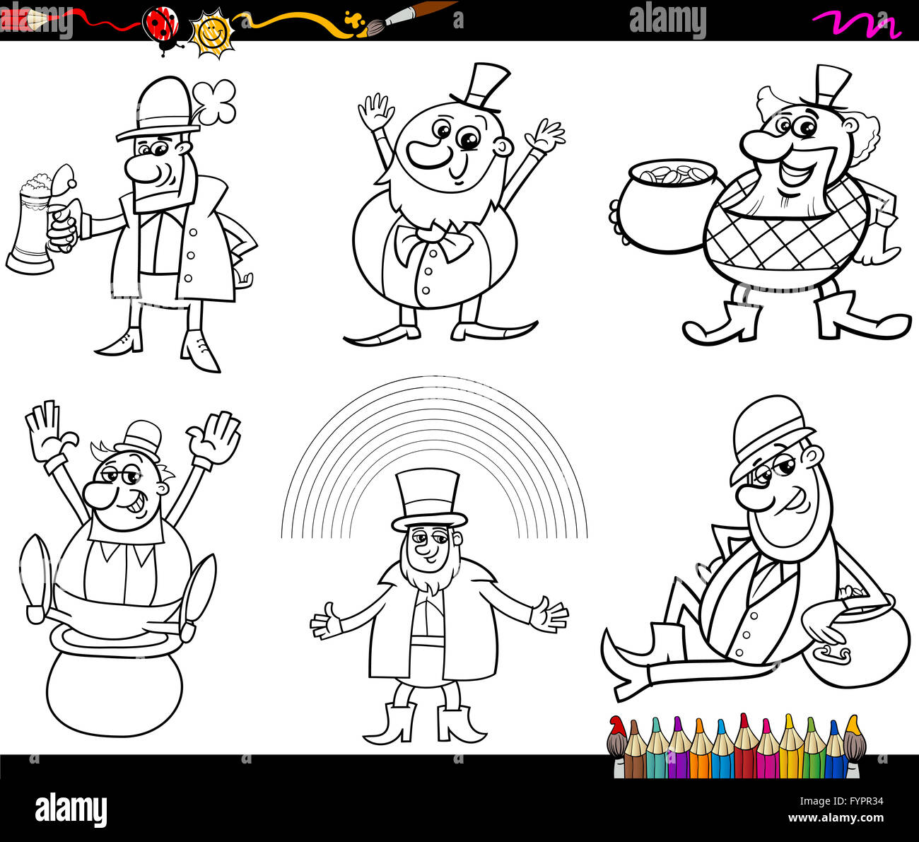 Gnome coloring book hi