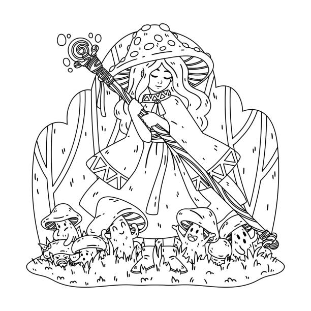 Halloween adult coloring pages stock photos pictures royalty