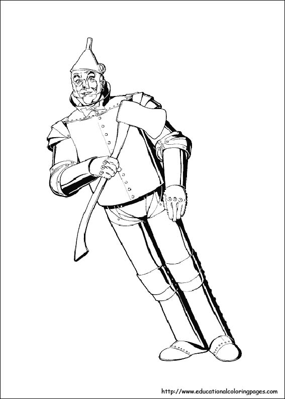 Wizard of oz coloring pages free for kids