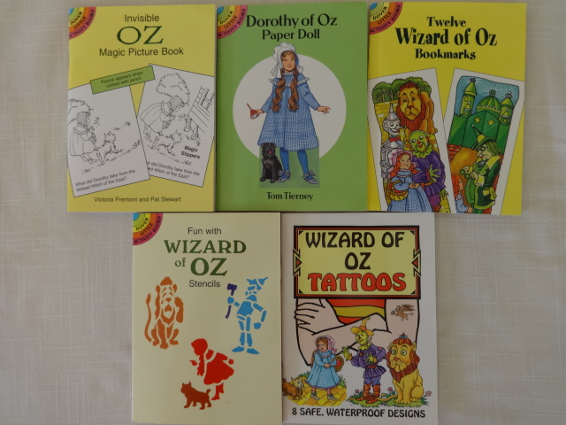 Wizard of oz dover books paper dolls tattoos magic picture bookmarks