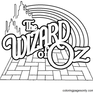 Wizard of oz coloring pages printable for free download