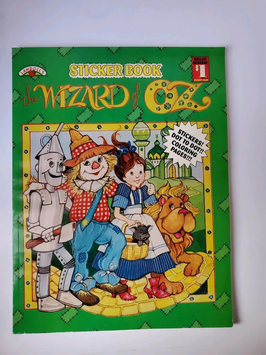 Wizard of oz sticker books set of one from dover and one from landolls