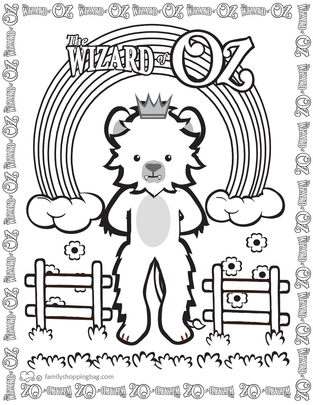 Coloring page wizard of oz