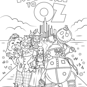 Wizard of oz coloring pages printable for free download