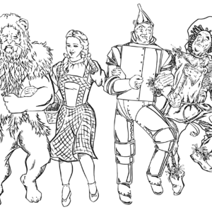 Wizard of oz coloring pages printable for free download