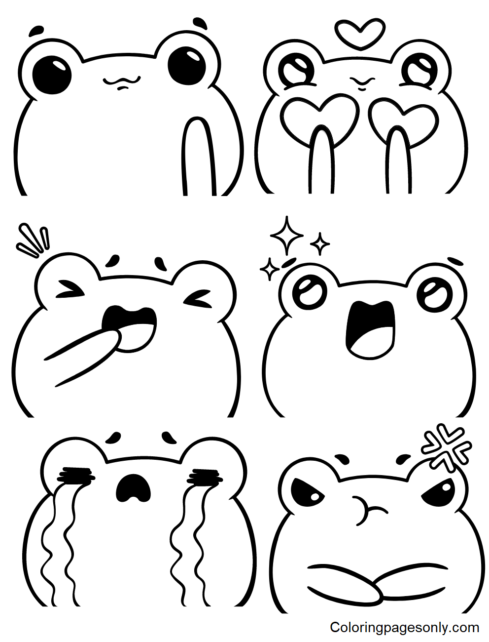 Stickers coloring pages printable for free download