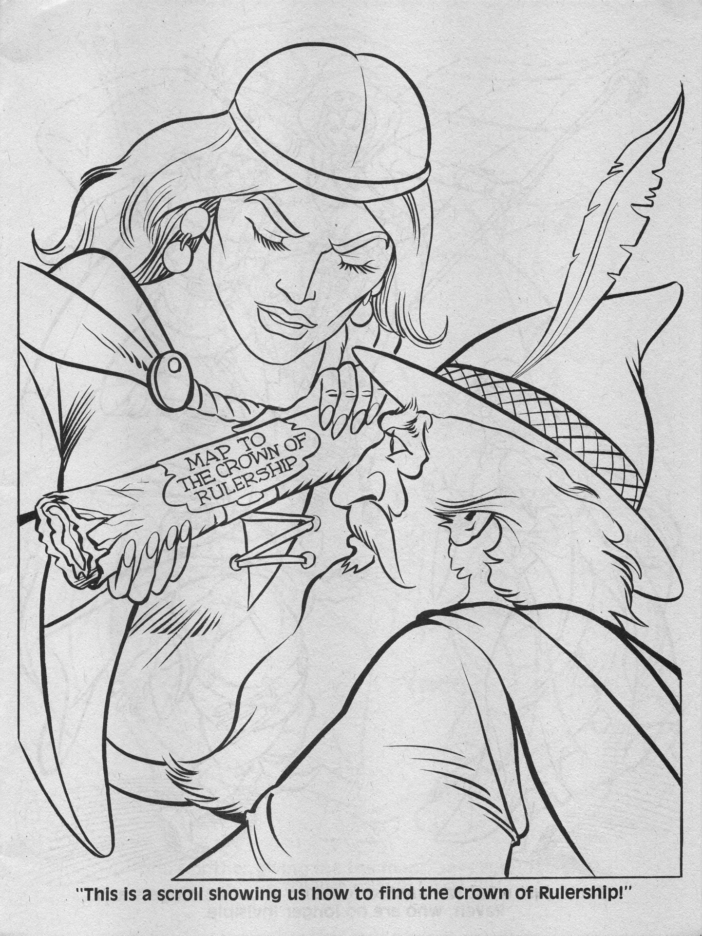 Advanced dungeons dragons coloring book the crown of rulership part one warps to neptune