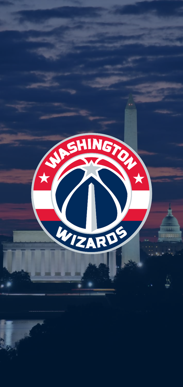 I made a phone wallpaper for every nba team here is the one i made for the wizards hope yall enjoy it rwashingtonwizards