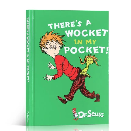 Original children popular books theres a wocket in my pocket dr seuss colouring english activity story picture book