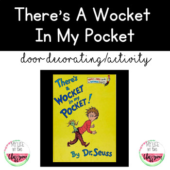 Theres a wocket in my pocket door decoratingbulletin board kit