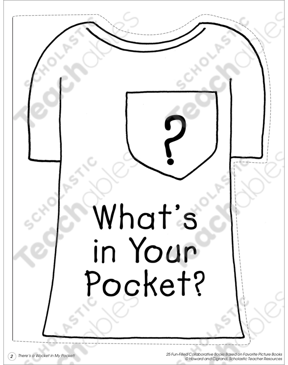 Whats in your pocket collaborative book printable lesson plans and ideas