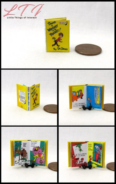 Theres a wocket in my pocket miniature one inch scale illustrated readable dr seuss book a scale