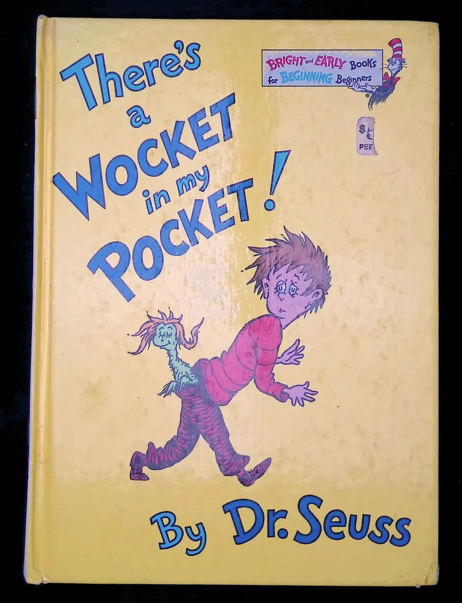 Theres a wocket in my pocket dr seuss beginner book stlater hb vg cond