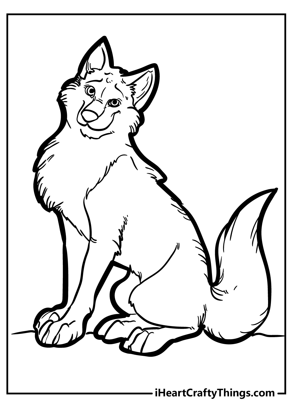 Wolf coloring pages free printables