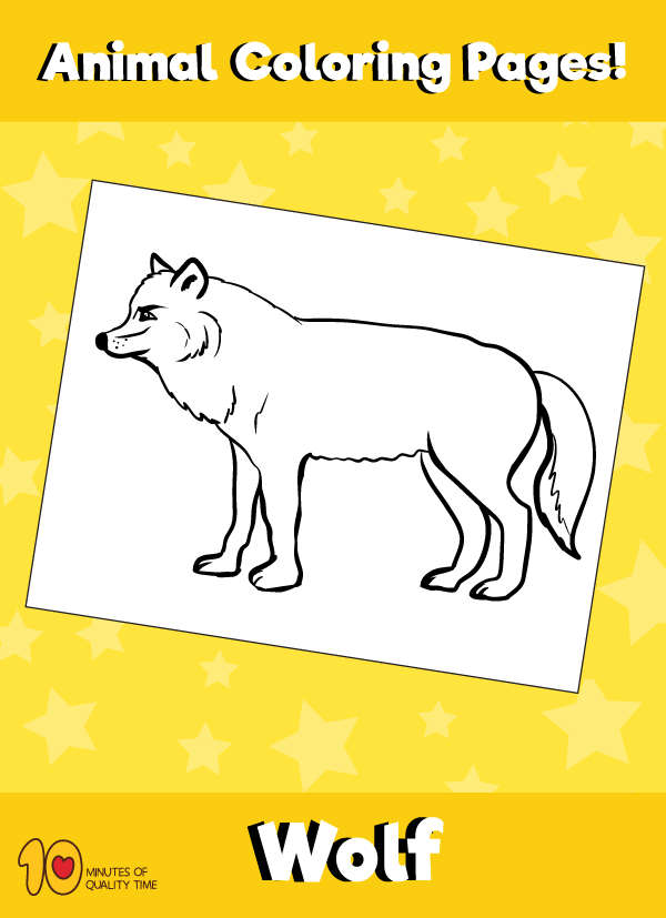 Wolf coloring page â animal coloring pages â minutes of quality time