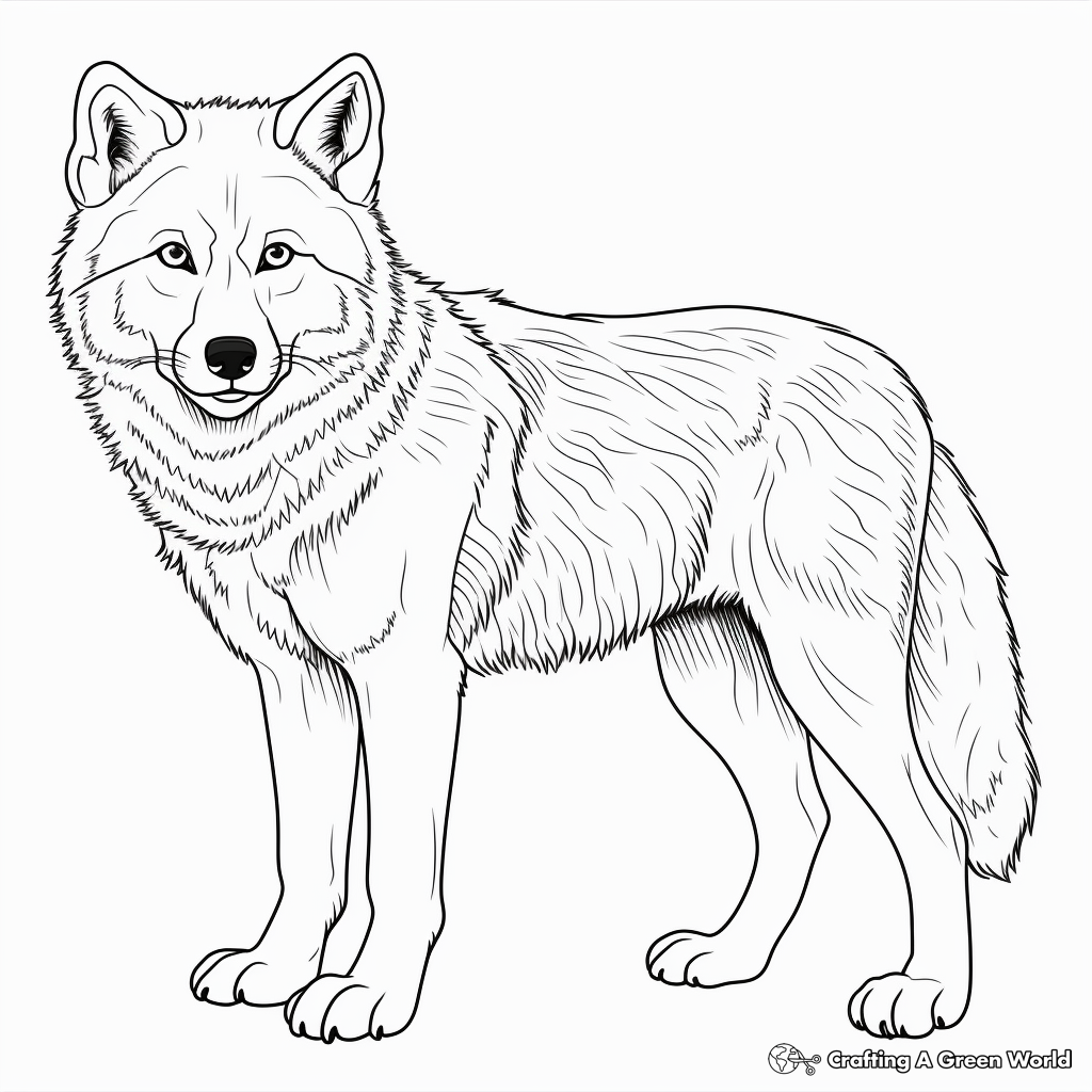 Wolf coloring pages