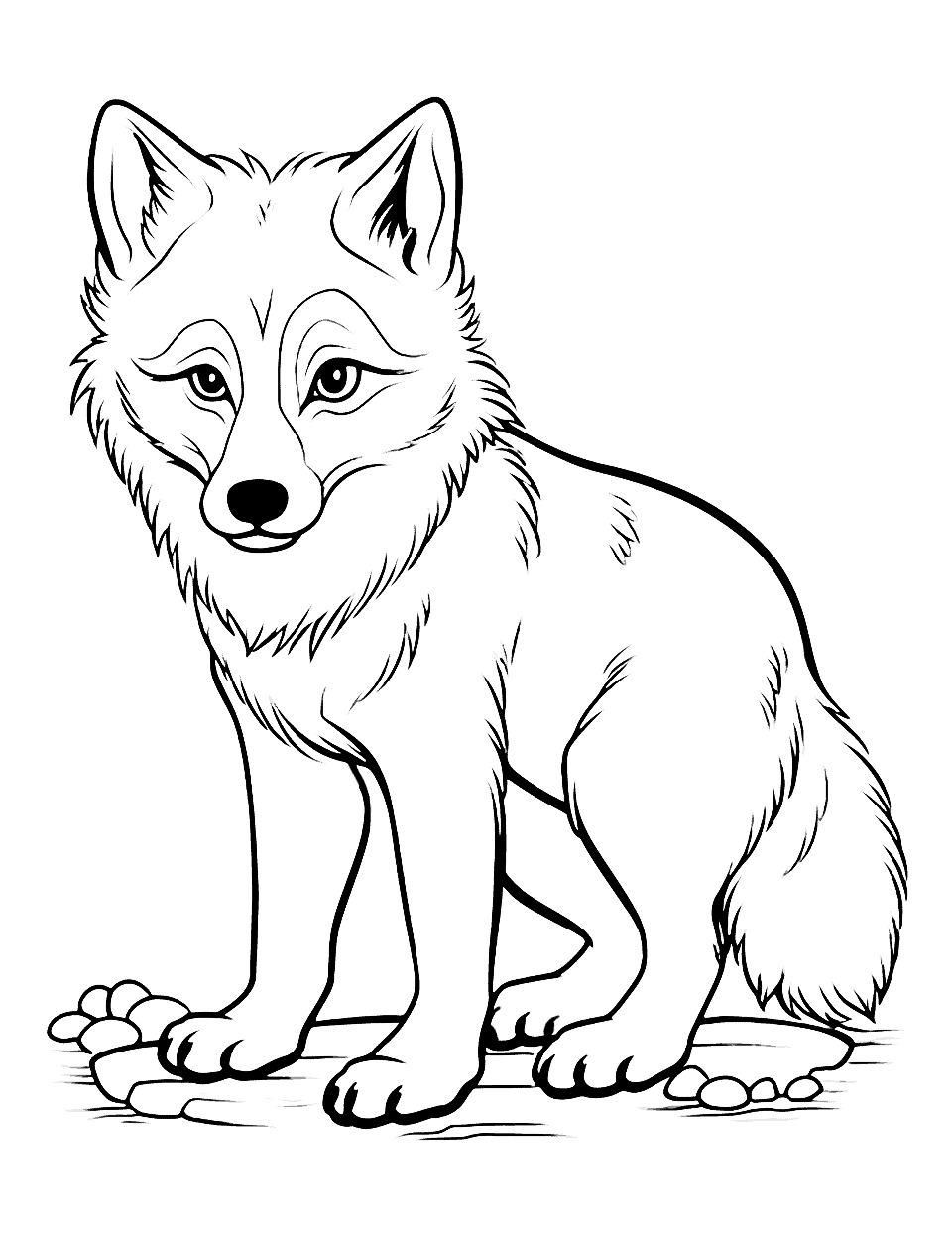 Wolf coloring pages free printable sheets