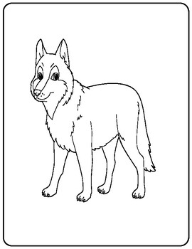 Wolf coloring pages for kids coloring book animals coloring pages