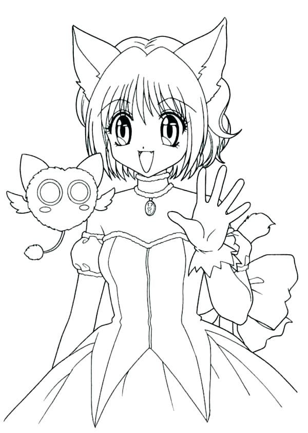 Coloring pages free anime coloring pages anime wolf girl coloring pages