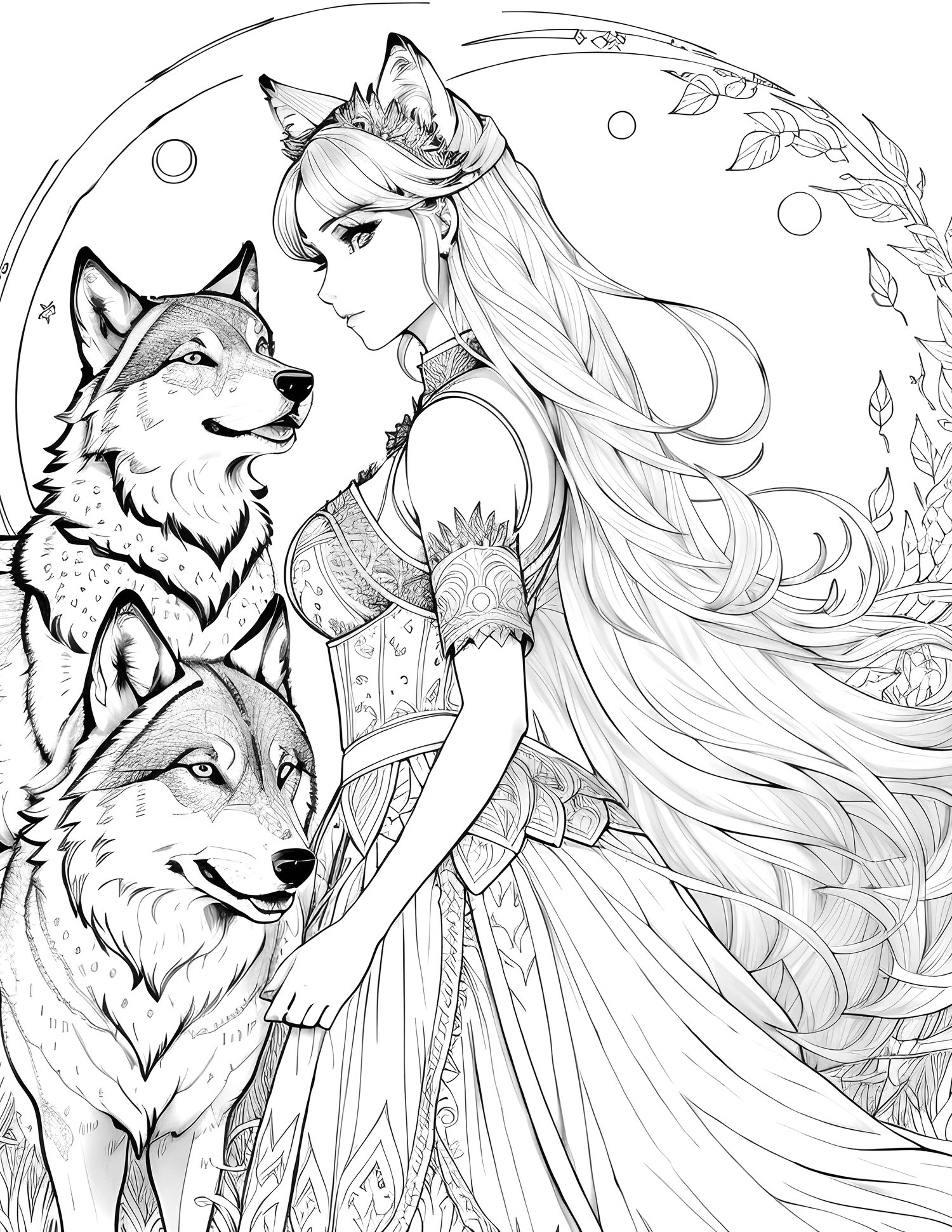 Wolf coloring pages