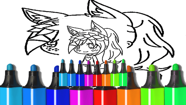 Anime wolf girl coloring pages ðï play now on