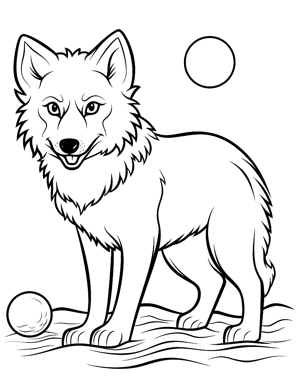 Wolf coloring pages free printable sheets