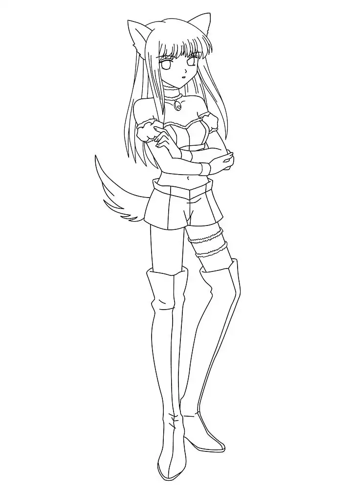 Wolf girl malvorlagen