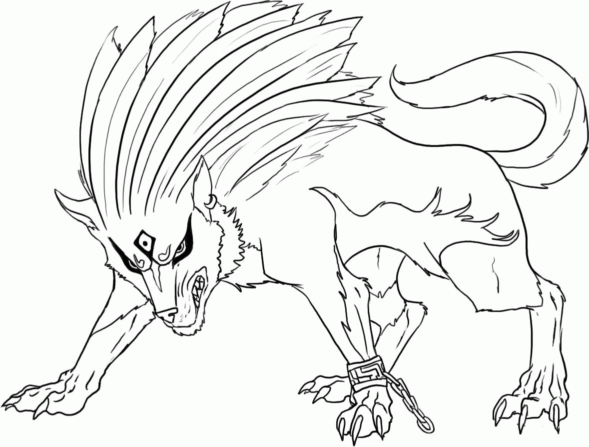 Free coloring pages of anime wolves download free coloring pages of anime wolves png images free cliparts on clipart library